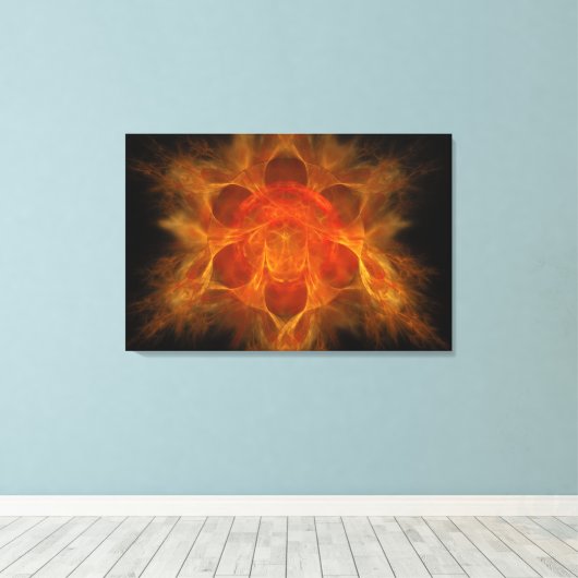 Swadhisthana Chakra Canvas Afdruk (Insitu (Houten vloer))