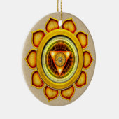 Swadhisthana of Sacral de tweede Chakra Keramisch Ornament (Rechts)