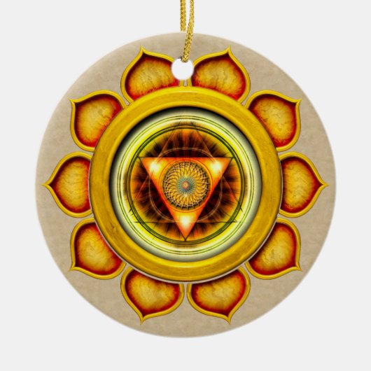 Swadhisthana of Sacral de tweede Chakra Keramisch Ornament (Voorkant)