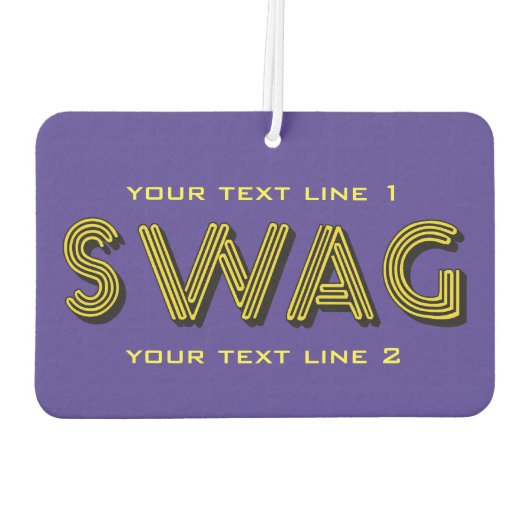 SWAG aangepaste luchtverfrisser (Achterkant)