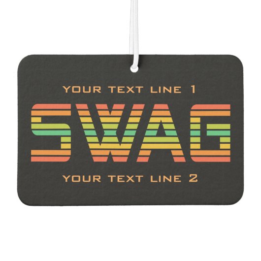 SWAG aangepaste luchtverfrisser (Voorkant)