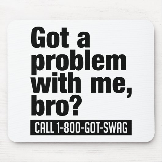 SWAG aangepaste mousepad Muismat (Voorkant)