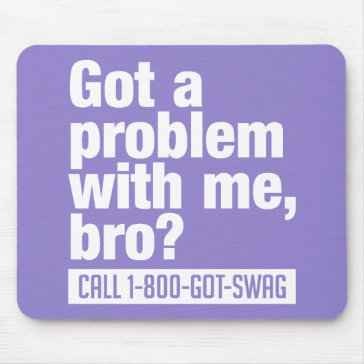 SWAG aangepaste mousepad Muismat (Voorkant)