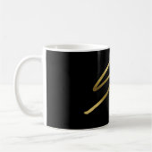Swag Black & Gold Typografie Koffiemok (Links)