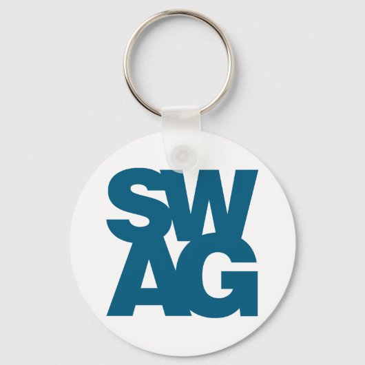 Swag - blauw sleutelhanger (Voorkant)