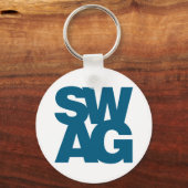 Swag - blauw sleutelhanger (Voorkant)