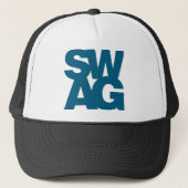 Swag - blauw trucker pet (Voorkant)