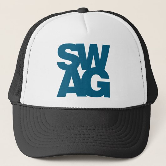 Swag - blauw trucker pet (Voorkant)