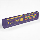 SWAG-bord voor aangepaste naam Naambordje