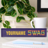SWAG-bord voor aangepaste naam Naambordje