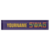 SWAG-bord voor aangepaste naam Naambordje (Voorkant)