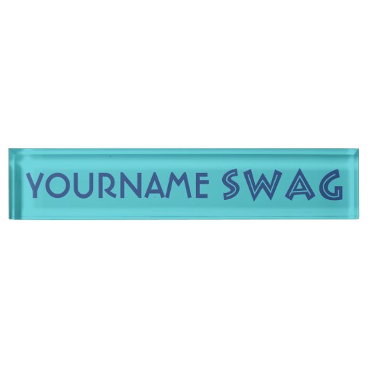 SWAG-bord voor aangepaste naam Naambordje (Voorkant)