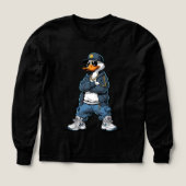 Swag Cartoon Duck with Gold Chains and Hoodie (Voorkant)
