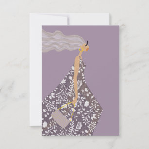 Swag Fashionista Mode-illustratie Kunstkaart Bedankkaart