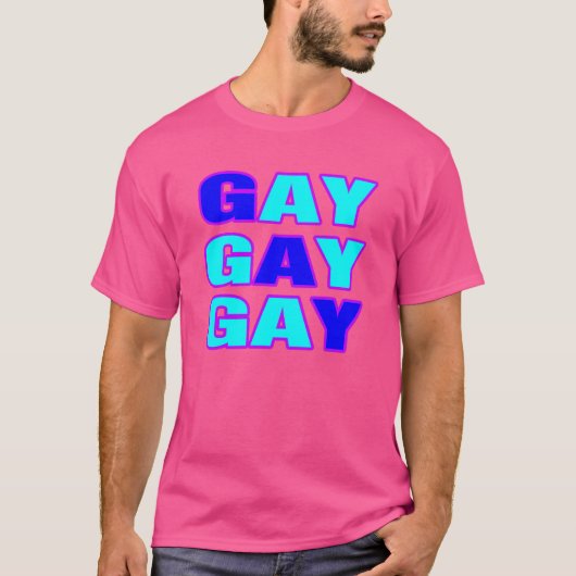Swag Gay stijl. Wees trots. T-shirt (Voorkant)