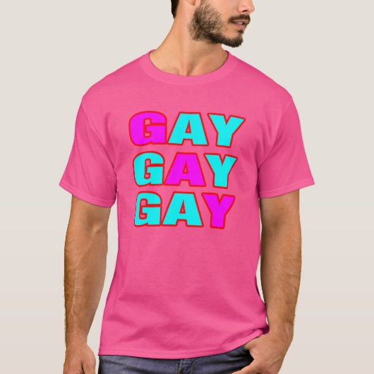 Swag Gay stijl. Wees trots. T-shirt (Voorkant)