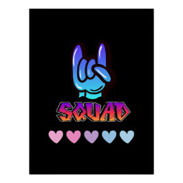 Swag Good Vibes Typografie Perfect Poster