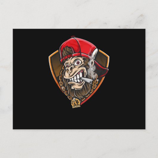 Swag Gorilla Briefkaart (Voorkant)