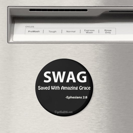 SWAG gotGod316.com Scripture Magneet (Insitu (Vaatwasser))
