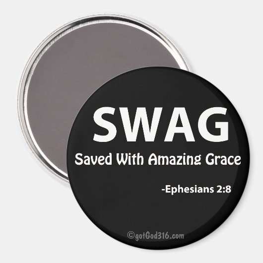 SWAG gotGod316.com Scripture Magneet (Voorkant / Achterkant)