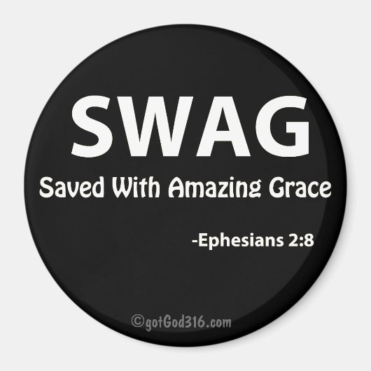 SWAG gotGod316.com Scripture Magneet (Voorkant)
