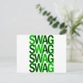 Swag - Groen Briefkaart (Staand voorkant)