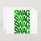 Swag - Groen Briefkaart (Voorkant / Achterkant)