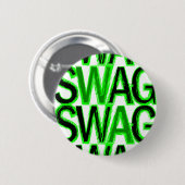 Swag - Groen Ronde Button 5,7 Cm (Voorkant /achterkant)