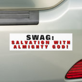 Swag is Redding met GOD Bumpersticker (Op auto)