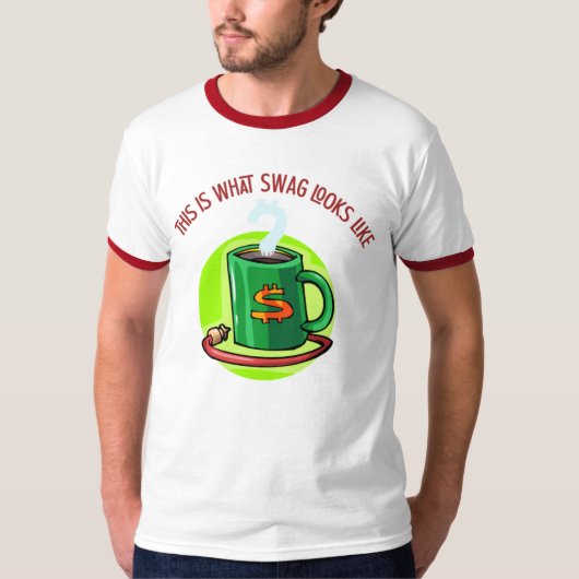 Swag Mannen Basic Ringer T-Shirt (Voorkant)