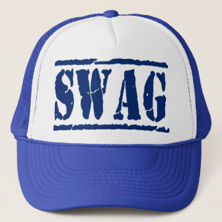 SWAG Mesh Snapback Trucker Hat (blauw) Pet