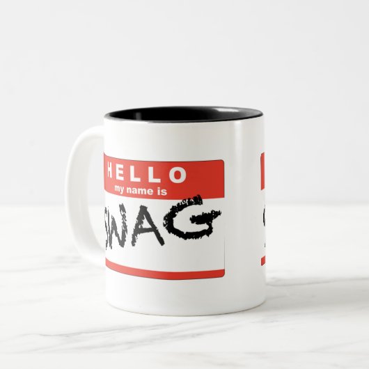 SWAG-Mok Tweekleurige Koffiemok (Voorkant links)