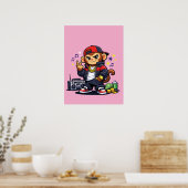 Swag Monkey Canvas - Stedelijke stijl Boombox Kuns Poster (Keuken)