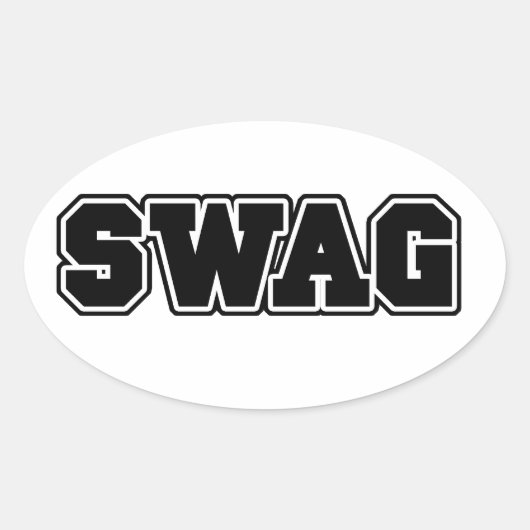 Swag Ovale Sticker (Voorkant)