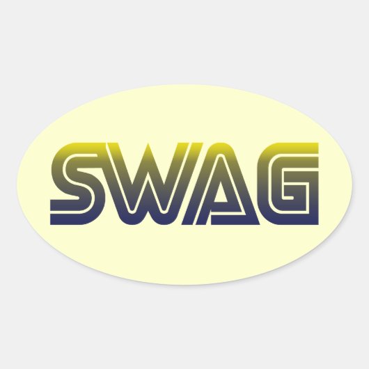 Swag Ovale Sticker (Voorkant)