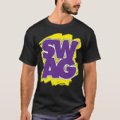 SWAG - Paars en geel T-shirt (Voorkant)