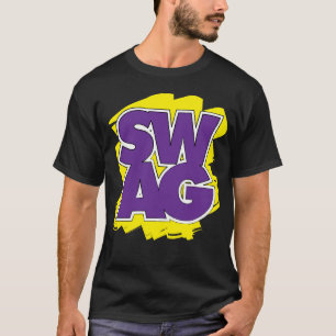 SWAG - Paars en geel T-shirt