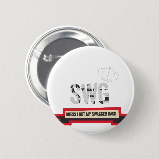 Swag Ronde Button 5,7 Cm (Voorkant /achterkant)