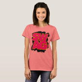 SWAG - Roze en geel T-shirt (Voorkant volledig)
