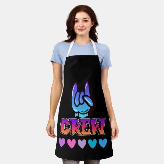 swag-typografie schort (Gedragen)