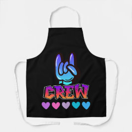 swag-typografie schort