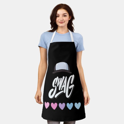 swag-typografie schort (Gedragen)