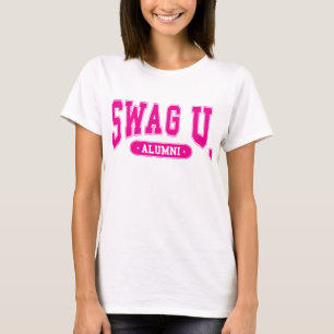 SWAG University Alumni T-shirt met roze logo