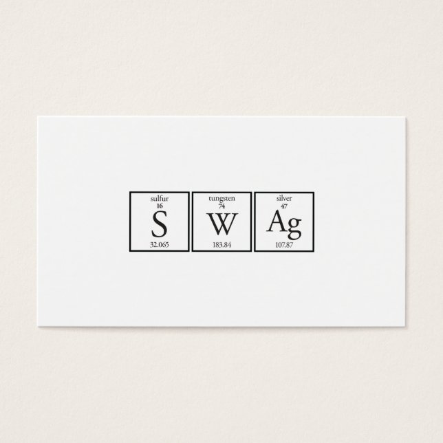 Swag Visitekaartje (Voorkant)