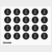 Swag zombie ronde sticker (Vel)