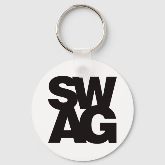 Swag - zwart sleutelhanger (Voorkant)