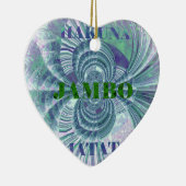 Swaga Jambo Hakuna Matata Kenya Giraffe Safari Wo Keramisch Ornament (Rechts)