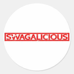 Swagalicious Stamp Ronde Sticker