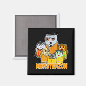 Swagazon Monsters Mummy Frankenstein Dracula Monst Magneet (Voorkant / Achterkant)