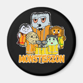 Swagazon Monsters Mummy Frankenstein Dracula Monst Magneet (Voorkant)